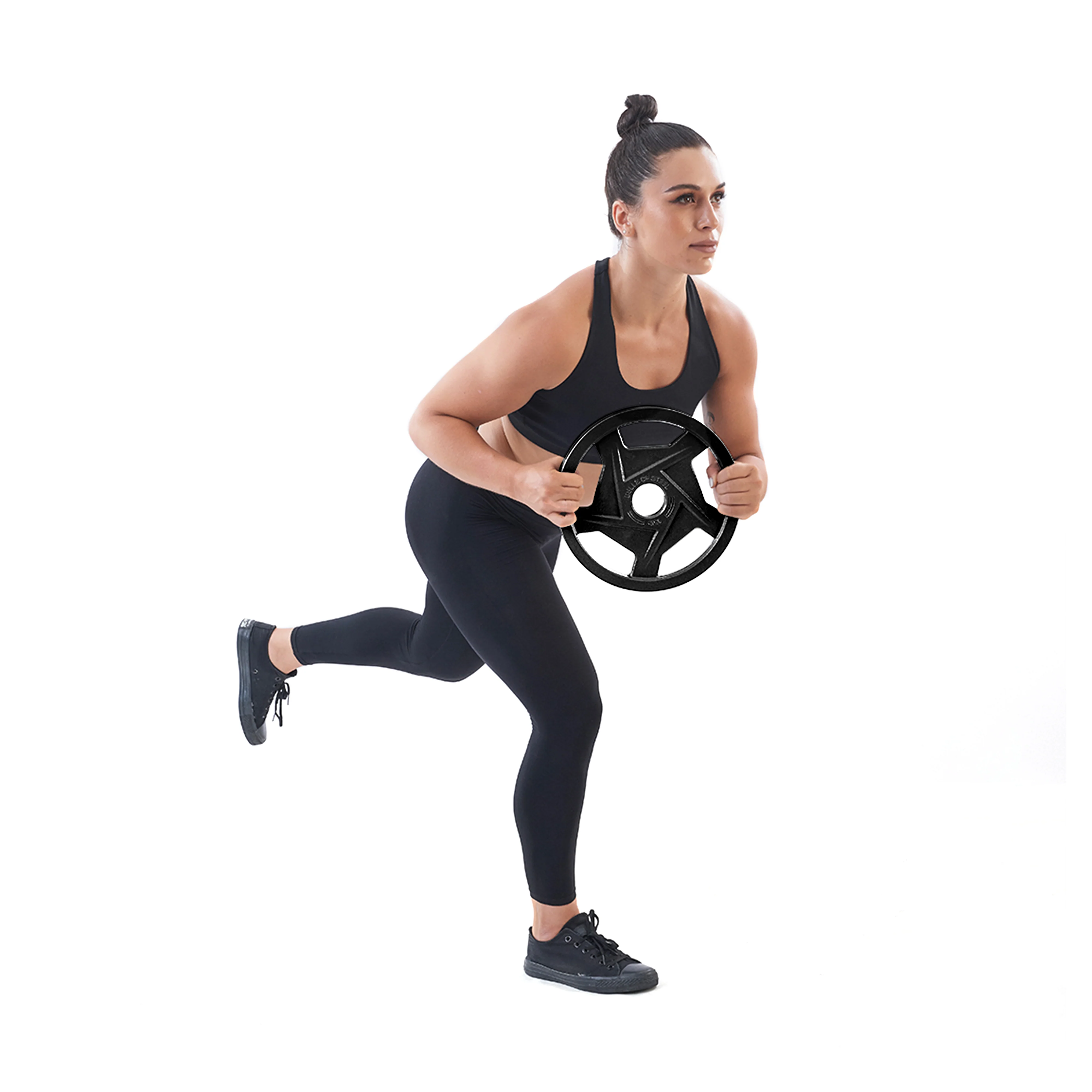 Black Mighty Grip Olympic Weight Plate Sets - Image 5