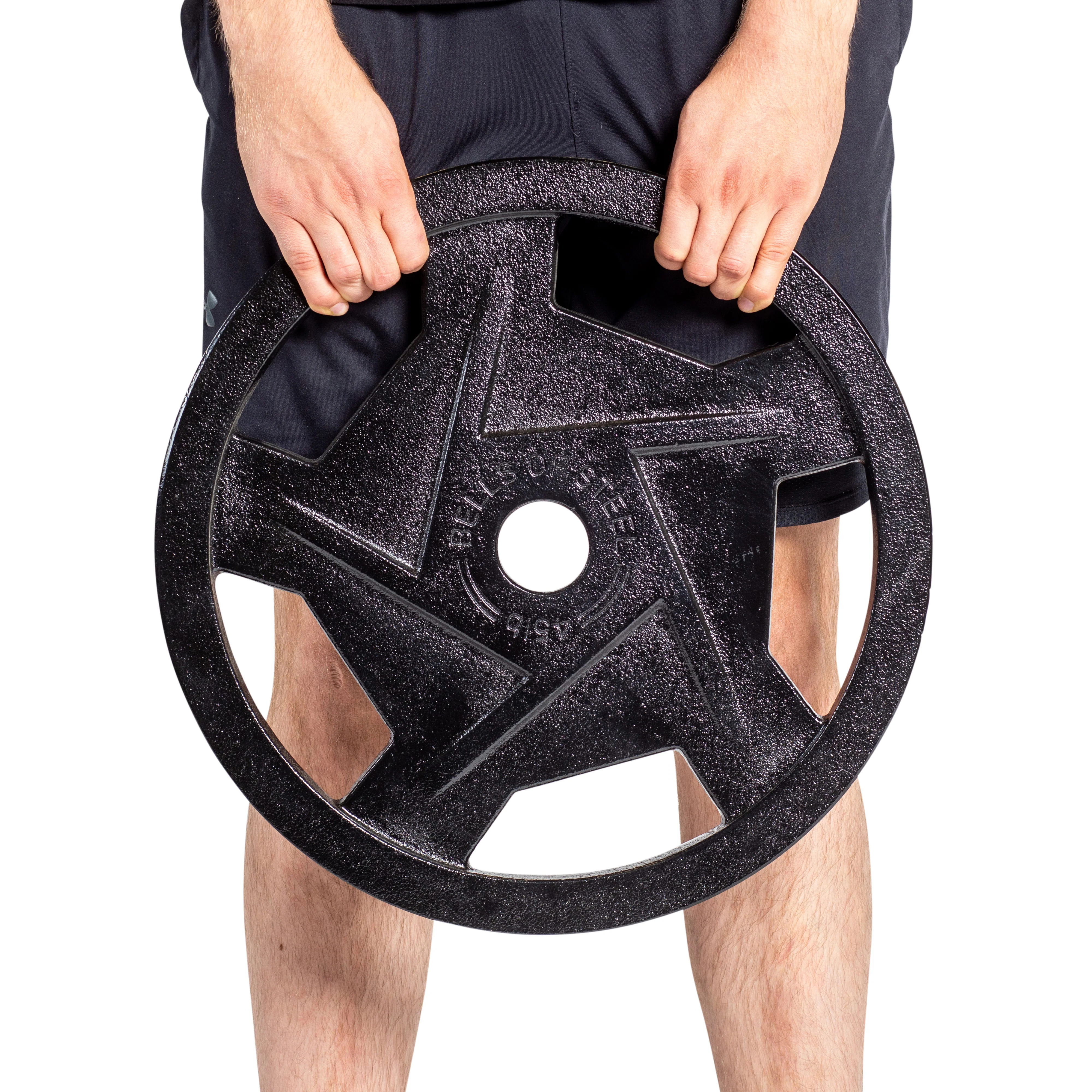 Black Mighty Grip Olympic Weight Plate Sets - Image 6