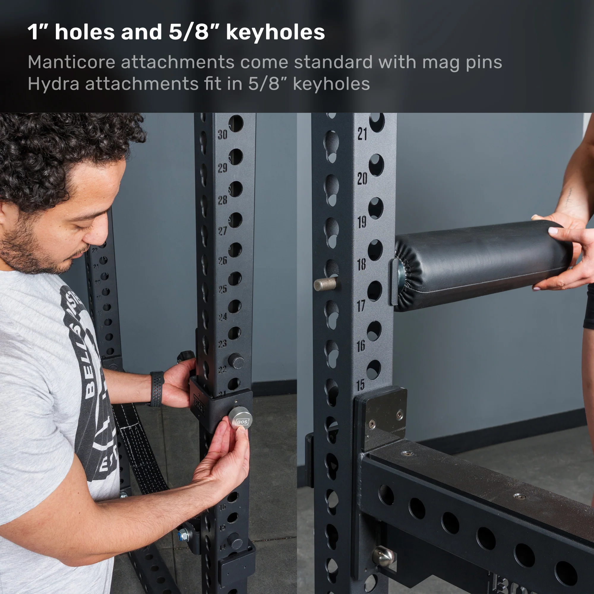 Manticore Four Post Power Rack - Prebuilt (3" x 3", 1" Holes) - Image 4