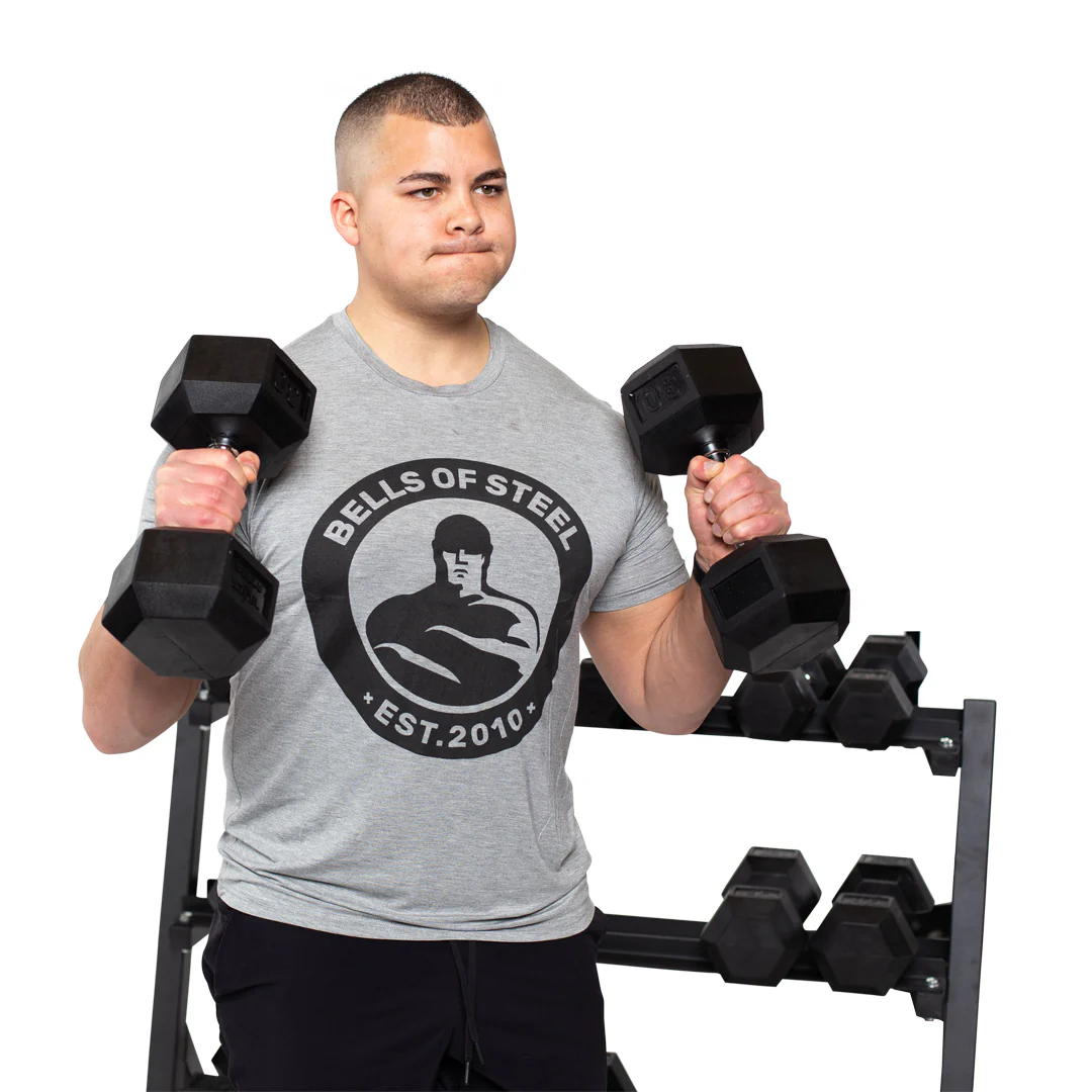 Ergo Rubber Hex Dumbbell Sets - Image 6