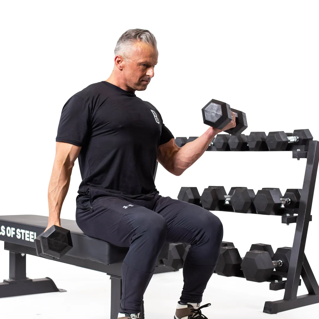 Ergo Rubber Hex Dumbbell Sets - Image 7